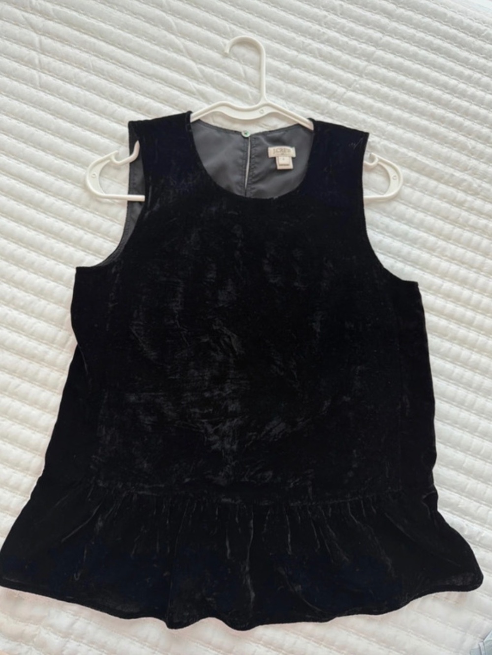 J. Crew velvet top